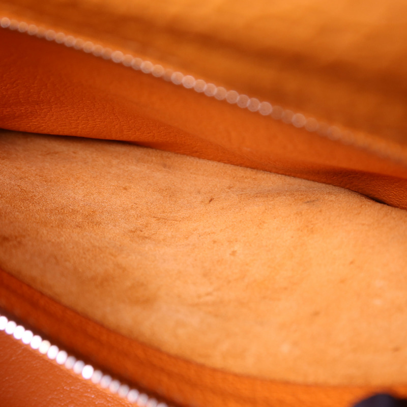 HERMES Clemence皮革Kelly 32銀扣手挽肩背兩用袋-19