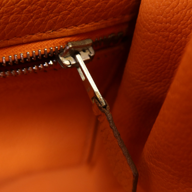 HERMES Clemence皮革Kelly 32銀扣手挽肩背兩用袋-20