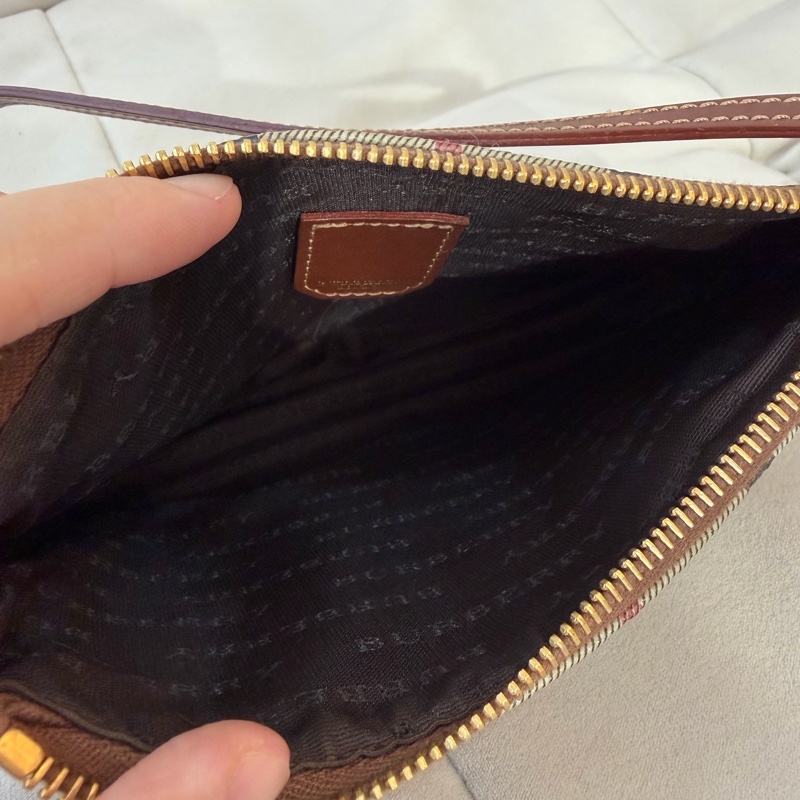 Burberry Hobo 格紋 麻將包 戰馬-14