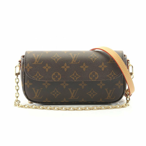 路易威登 Ivy League 鏈條皮夾手提包，塗佈帆布 Monogram 圖案，女士款，棕色，M81911