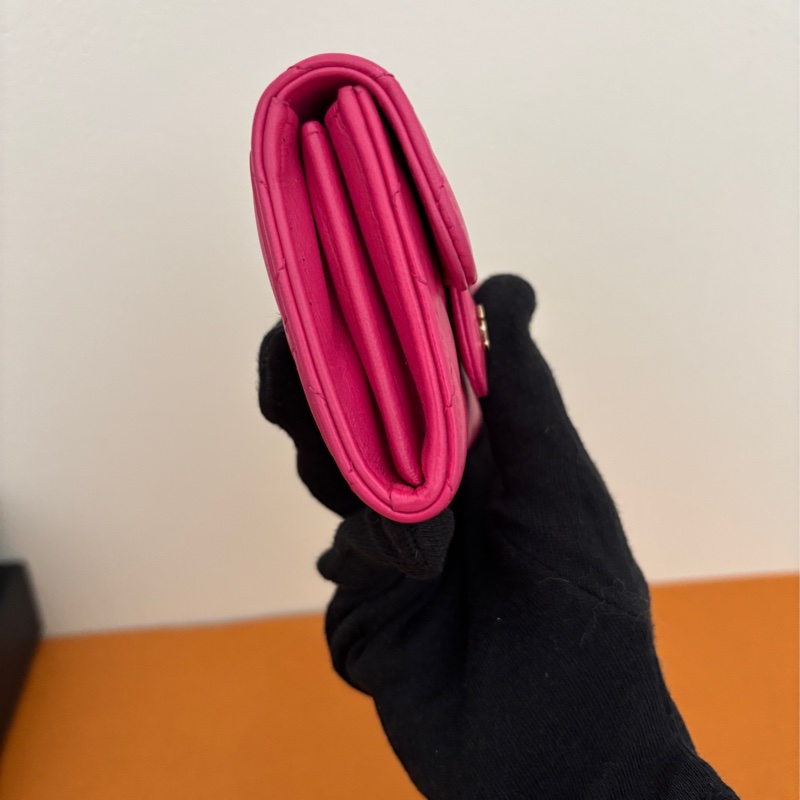 【CHANEL 經典掀蓋零錢包｜桃紅羊皮】 目前時段寄出過年前可收到-5