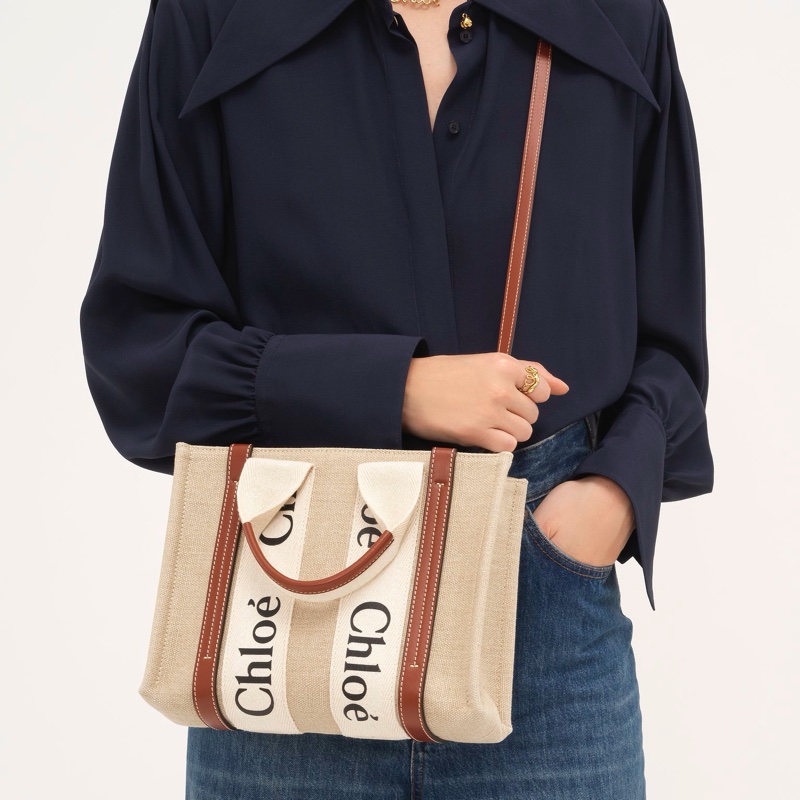 Chloe 女士 小號 woody 單肩包均碼碼小號、26.5cm*8cm*20cm-2