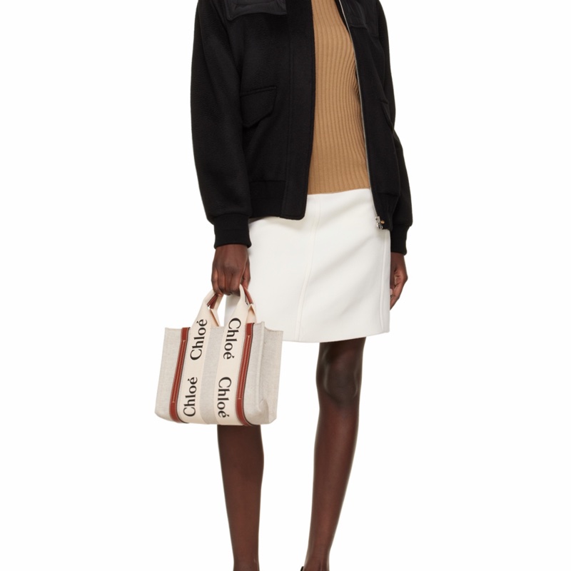 Chloe 女士 小號 woody 單肩包均碼碼小號、26.5cm*8cm*20cm-3