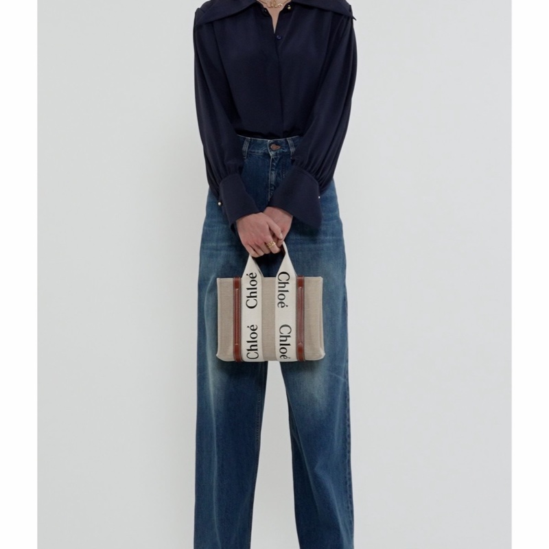 Chloe 女士 小號 woody 單肩包均碼碼小號、26.5cm*8cm*20cm-4