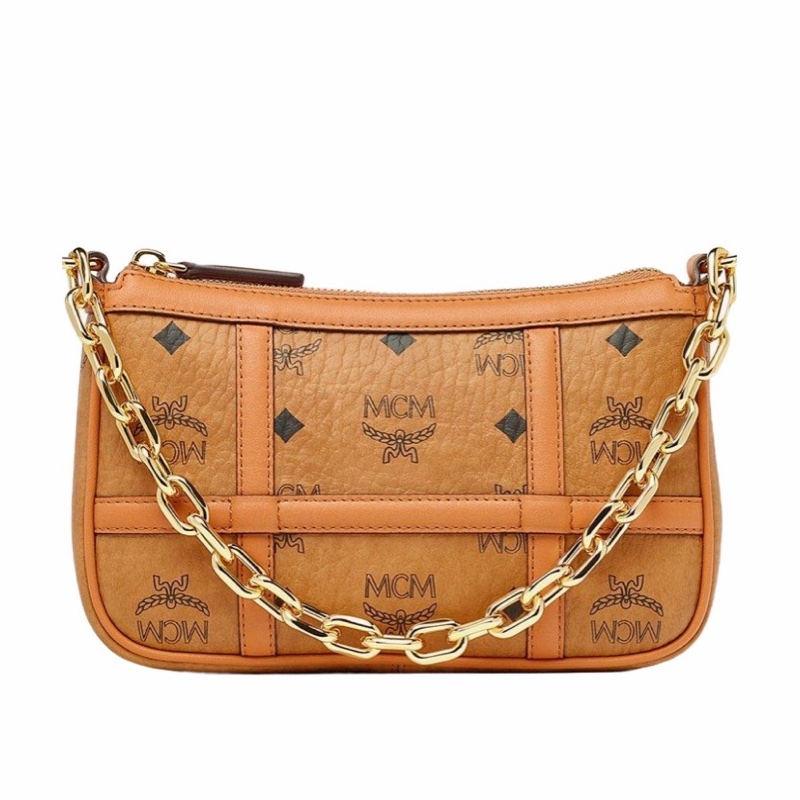 MCM 女士 徽標印花拉鍊單肩包均碼碼21cm*5cm*12.5cm-0