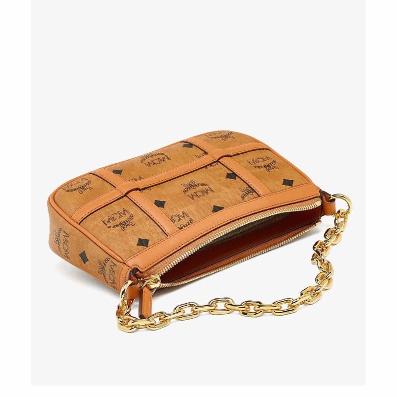 MCM 女士 徽標印花拉鍊單肩包均碼碼21cm*5cm*12.5cm-2