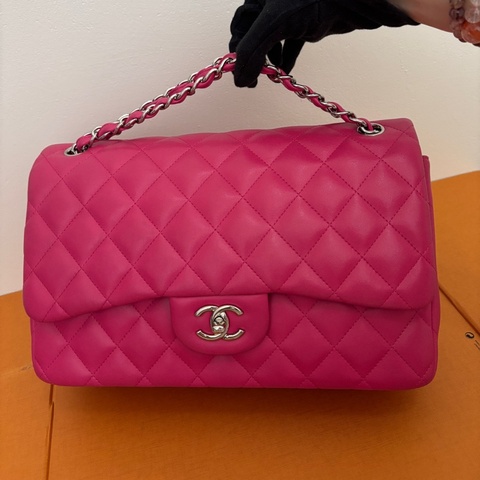 過年前可收到｜Classic Jumbo 30桃粉羊皮｜狀態極新極美