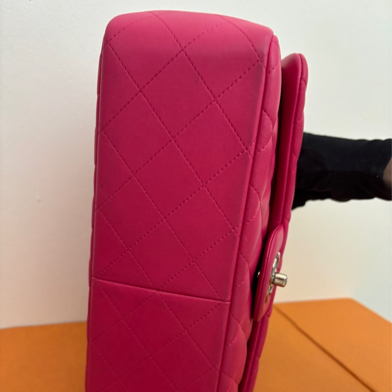 過年前可收到｜Classic Jumbo 30桃粉羊皮｜狀態極新極美-6