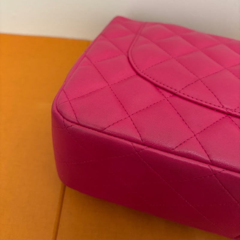 過年前可收到｜Classic Jumbo 30桃粉羊皮｜狀態極新極美-7