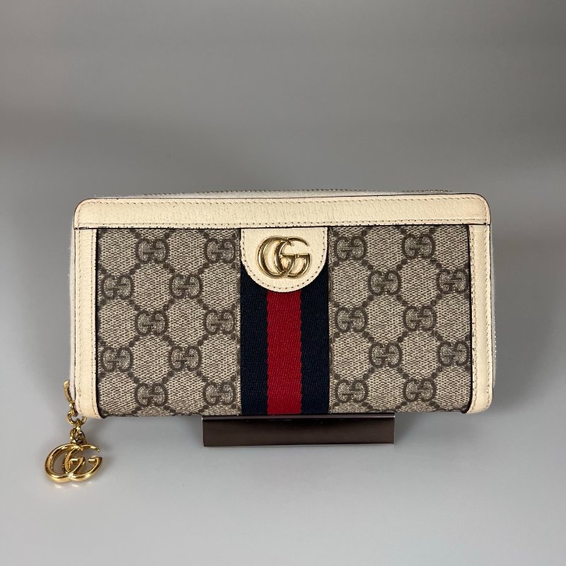 GUCCI 523154 白ㄇ拉長夾-0