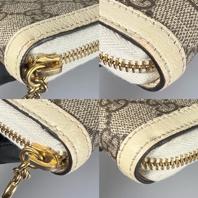 GUCCI 523154 白ㄇ拉長夾-12