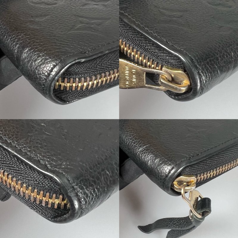 LV M10924 黑壓紋ㄇ拉長夾-9