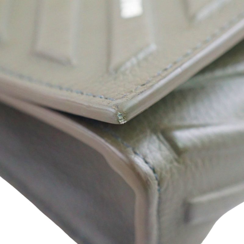 BALENCIAGA 巴黎世家 Car Flap 軍綠色牛皮中性斜背包-19