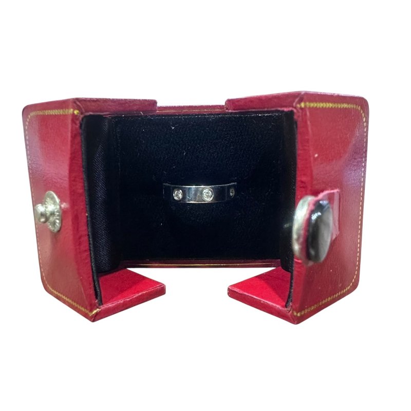 【美收精品】CARTIER LOVE戒指 小型款 8顆鑽石 4-950-6