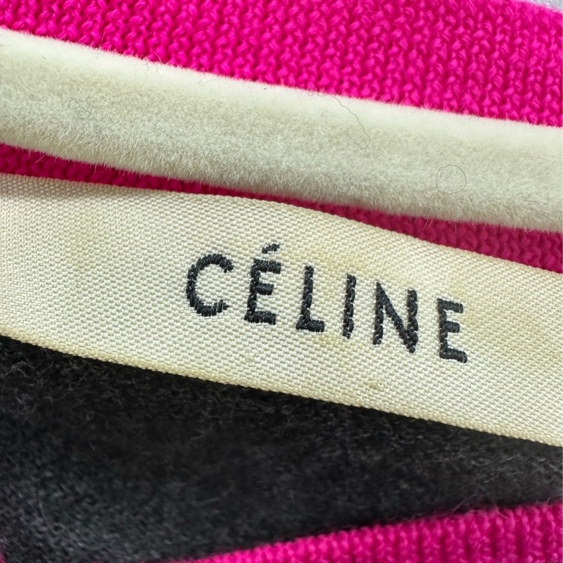 CELINE羊絨毛衣，S碼，拼色毛衣。-2