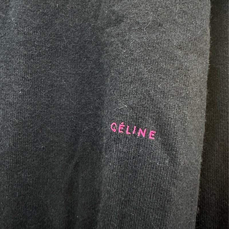 CELINE羊絨毛衣，S碼，拼色毛衣。-4