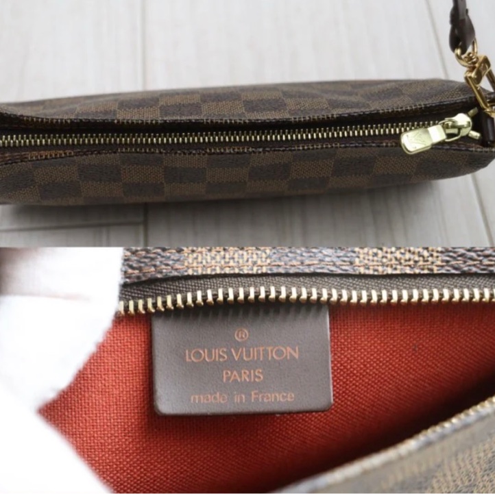 「JL精品代購」98新 LV 棋盤格 麻將包-10