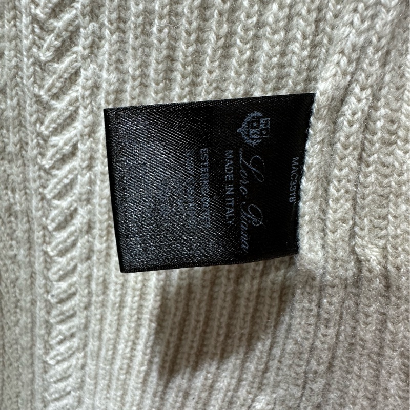 Loro Piana/LP 諾悠翩雅 皮草拼接羊絨針織馬甲外套 S碼-2