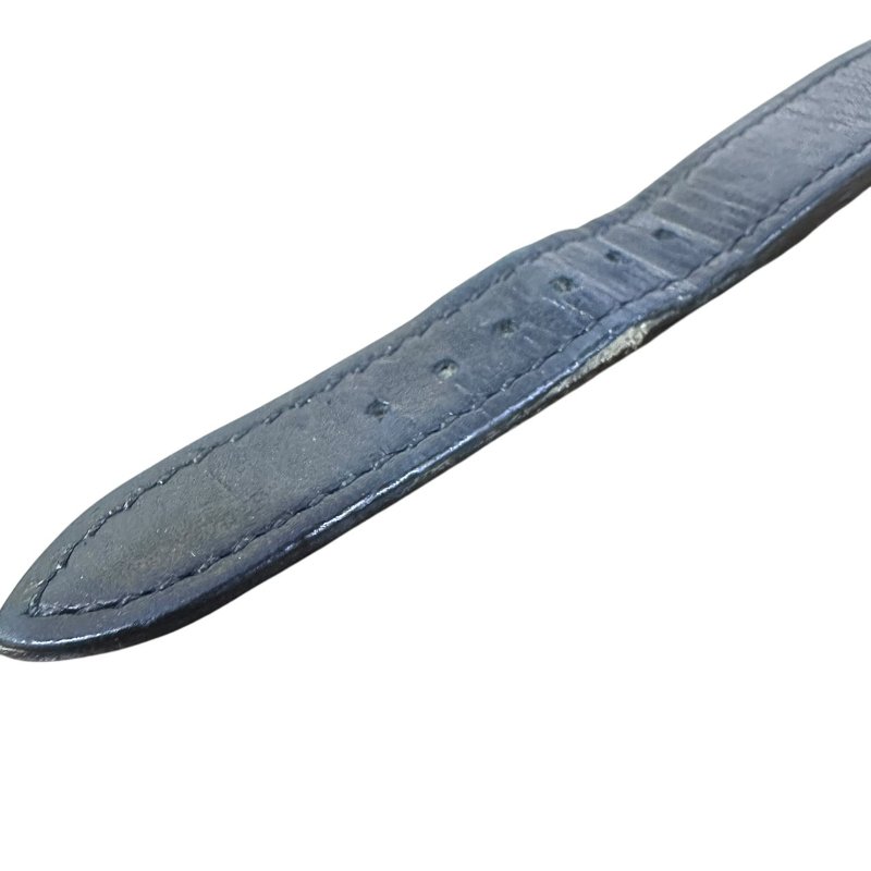 【美收精品】HERMES 雙H銀框黑色黑面磐石英腕錶 4-945-13