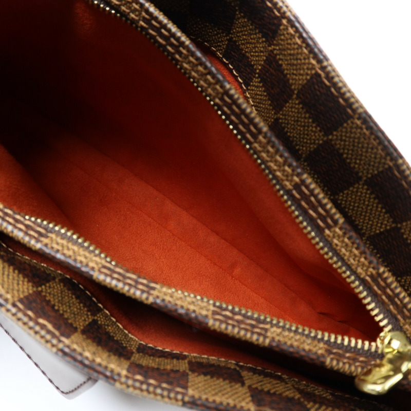 LOUIS VUITTON Damier Aubagne金扣肩背袋-6