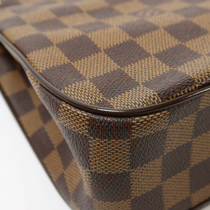 LOUIS VUITTON Damier Aubagne金扣肩背袋-14
