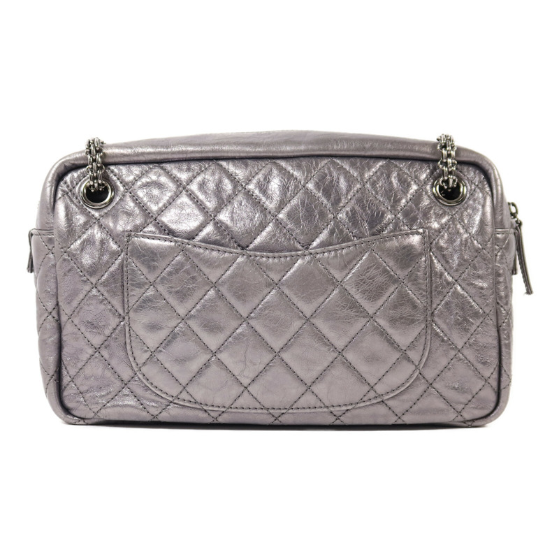 CHANEL 牛皮皮革Shoulder Bag銀扣鏈帶肩背袋-1