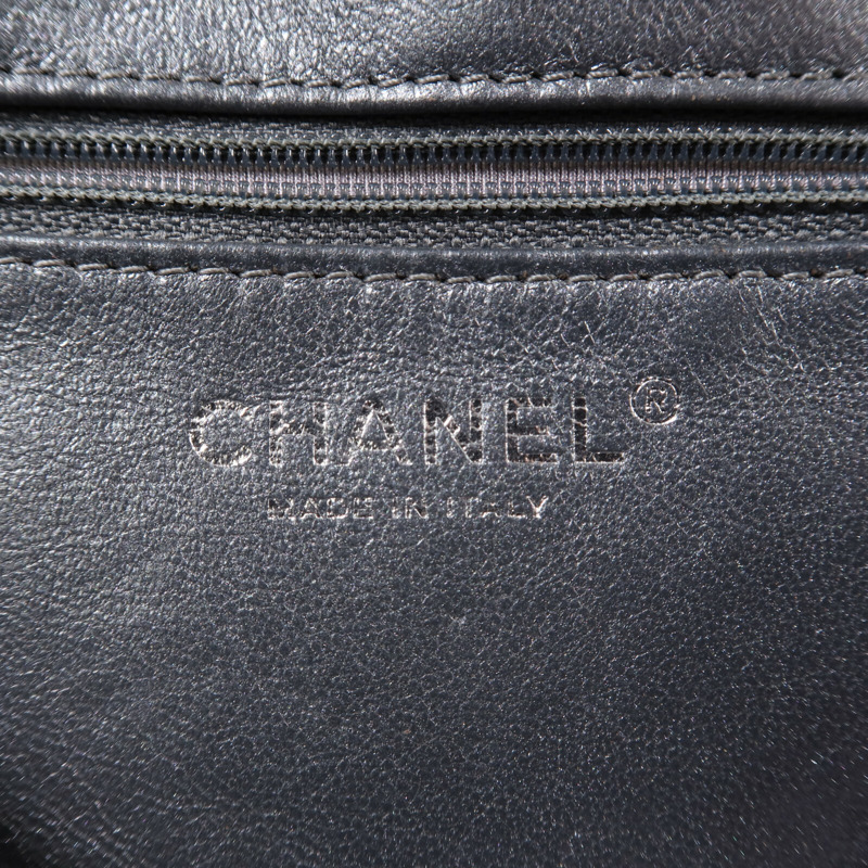CHANEL 牛皮皮革Shoulder Bag銀扣鏈帶肩背袋-5