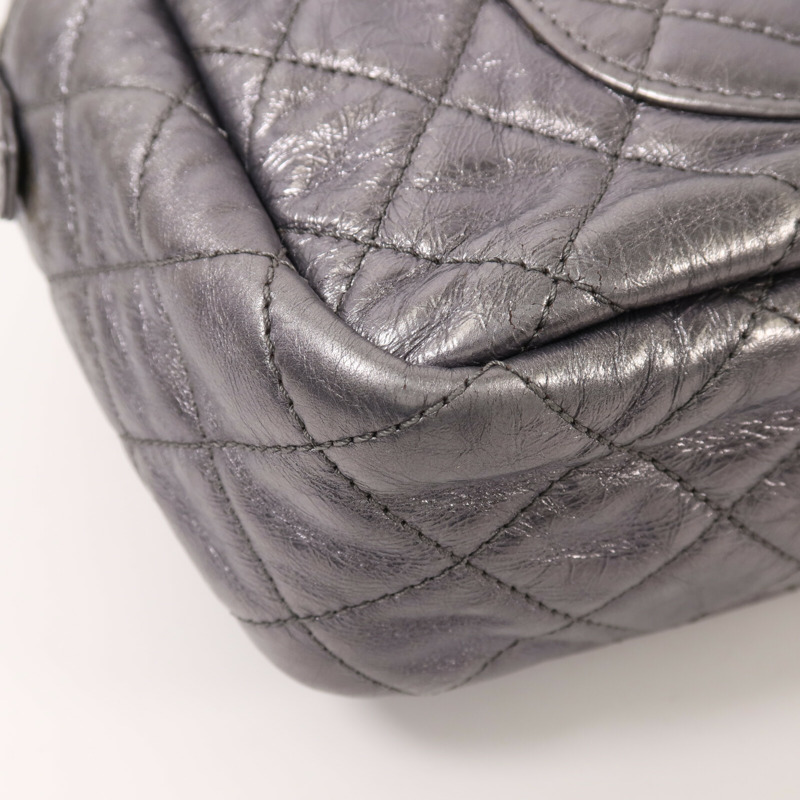 CHANEL 牛皮皮革Shoulder Bag銀扣鏈帶肩背袋-12