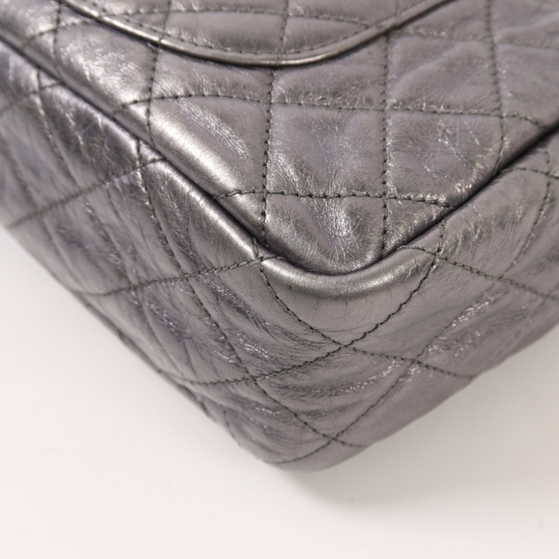 CHANEL 牛皮皮革Shoulder Bag銀扣鏈帶肩背袋-13