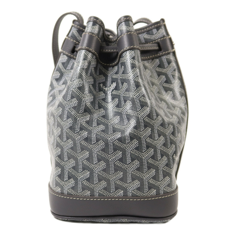 GOYARD 塗層帆布Petit Flot Bucket Bag銀扣肩背袋-1