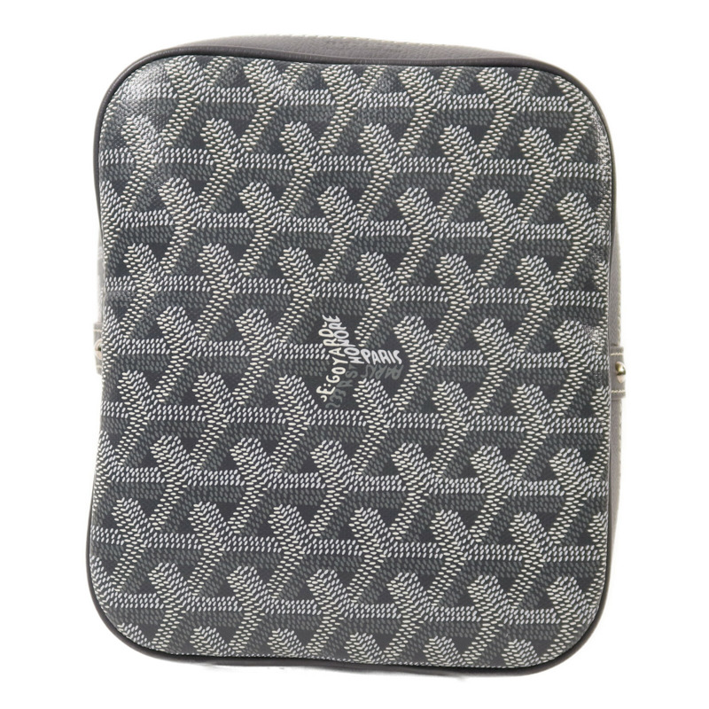 GOYARD 塗層帆布Petit Flot Bucket Bag銀扣肩背袋-3