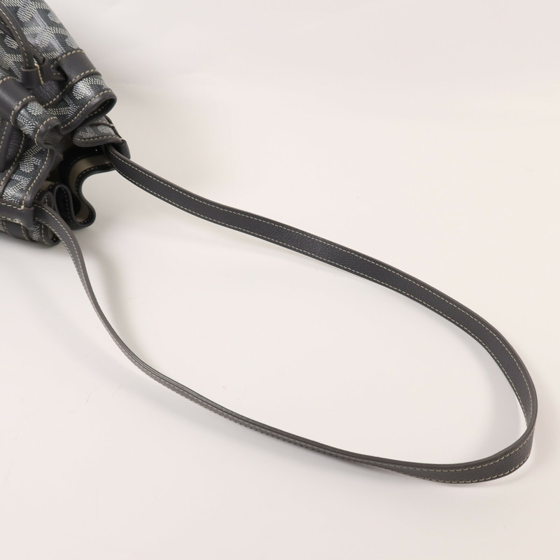 GOYARD 塗層帆布Petit Flot Bucket Bag銀扣肩背袋-7