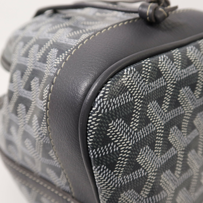 GOYARD 塗層帆布Petit Flot Bucket Bag銀扣肩背袋-8