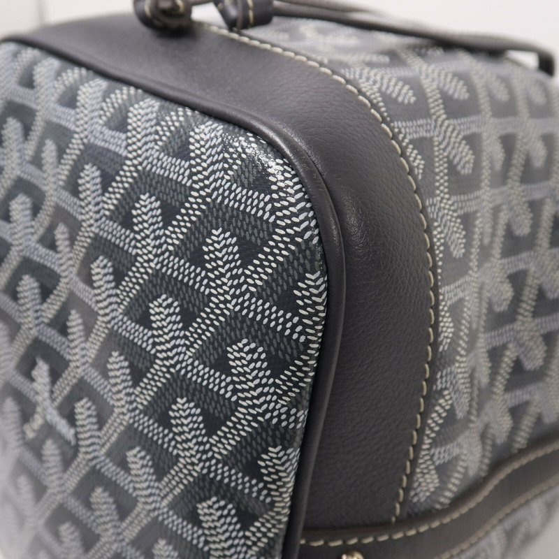 GOYARD 塗層帆布Petit Flot Bucket Bag銀扣肩背袋-9