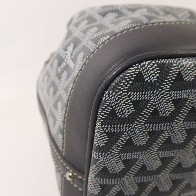 GOYARD 塗層帆布Petit Flot Bucket Bag銀扣肩背袋-10