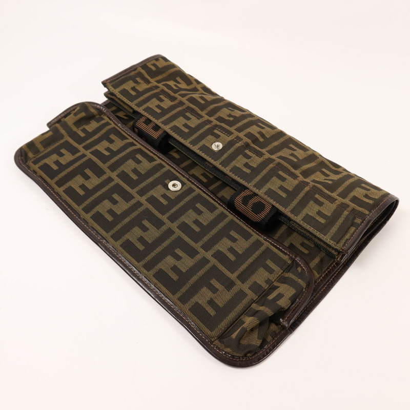 FENDI 帆布Hand Bag銀扣手挽袋-13