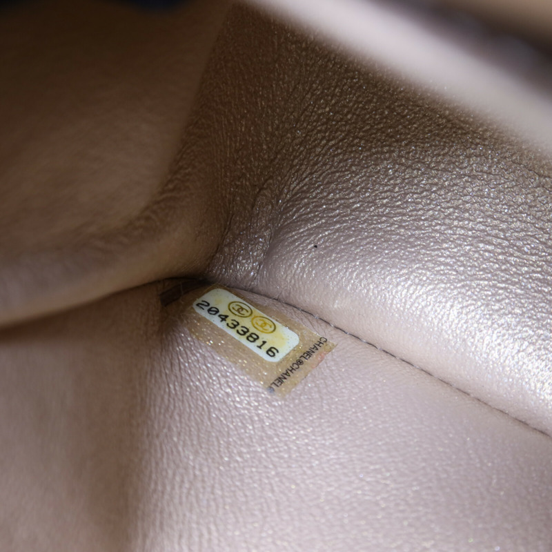 CHANEL 牛皮皮革Classic 25金扣鏈帶肩背袋-7