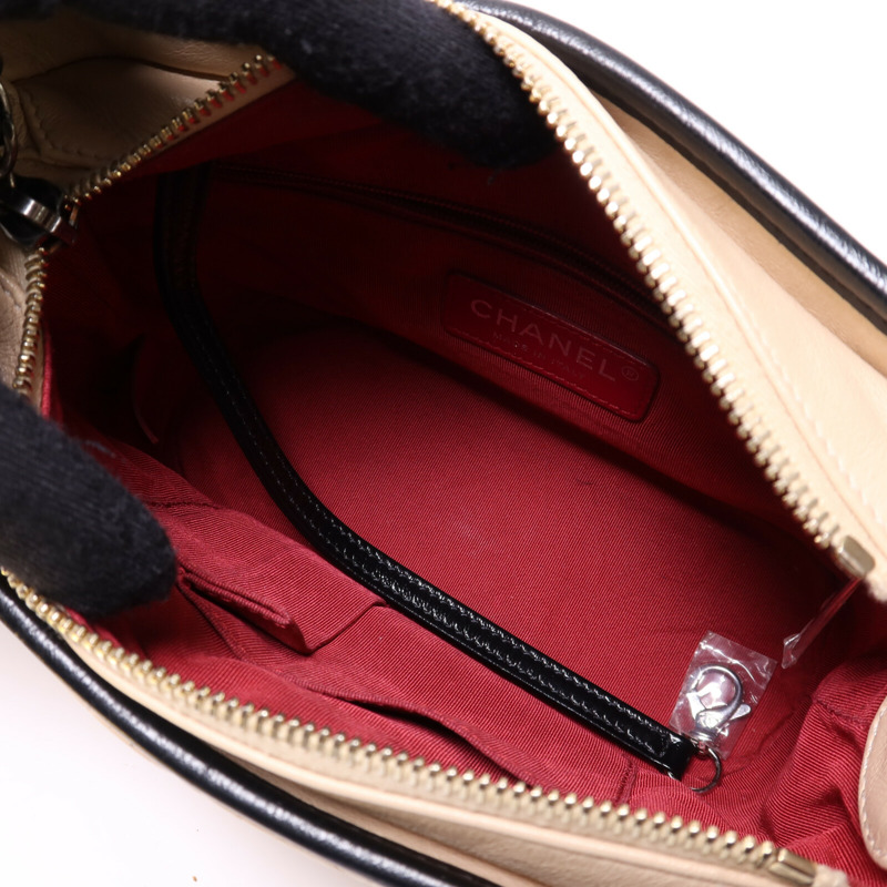 CHANEL 牛皮皮革Gabrielle鏈帶肩背袋-4