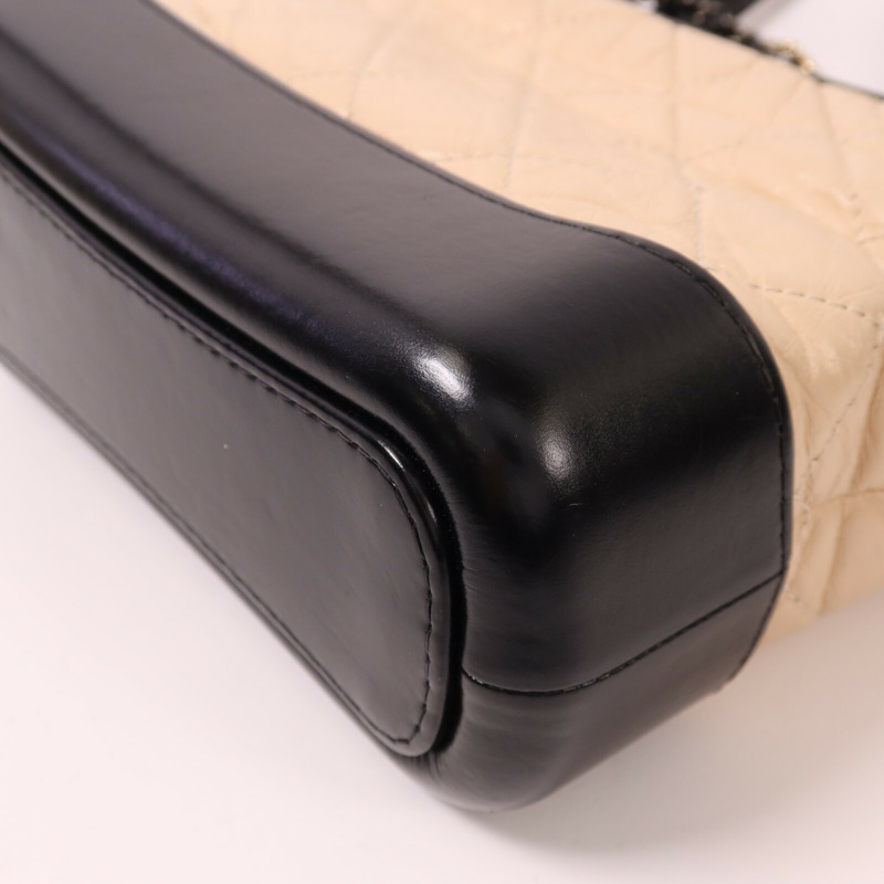 CHANEL 牛皮皮革Gabrielle鏈帶肩背袋-11