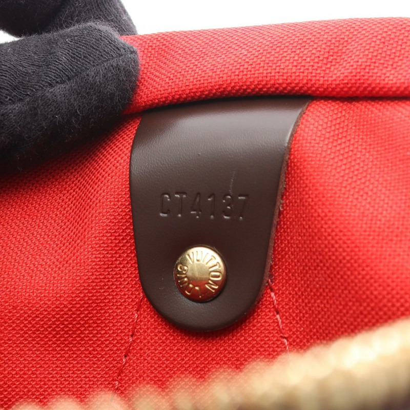 路易威登 Speedy Bandouliere 35 手提包，塗層帆布和皮革，飾以 Damier 皮革，棕色，女士，N41366-4