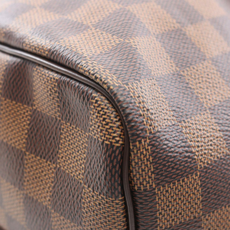 路易威登 Speedy Bandouliere 35 手提包，塗層帆布和皮革，飾以 Damier 皮革，棕色，女士，N41366-5