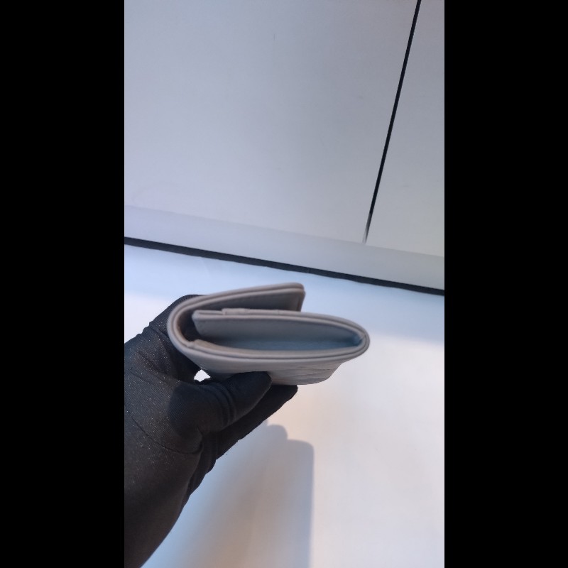 Chanel 灰皮Boy下蓋卡片零錢包-7