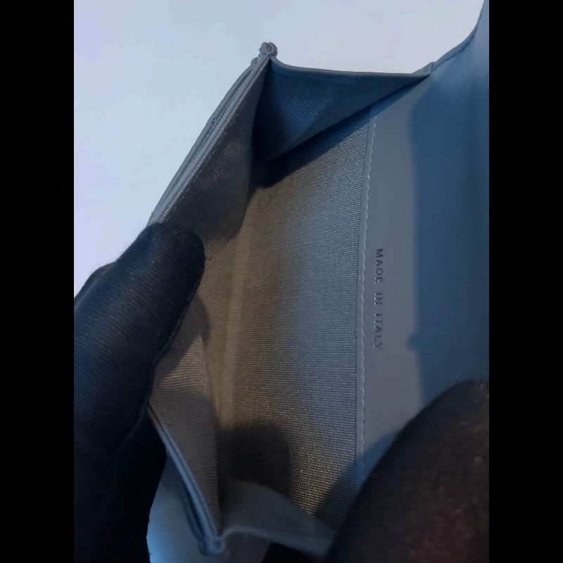 Chanel 灰皮Boy下蓋卡片零錢包-15