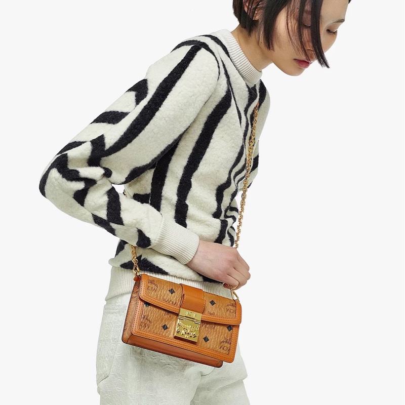 MCM 女士 迷你Tracy Visetos鏈條單肩包均碼碼18.5 X 5 X 11cm-4