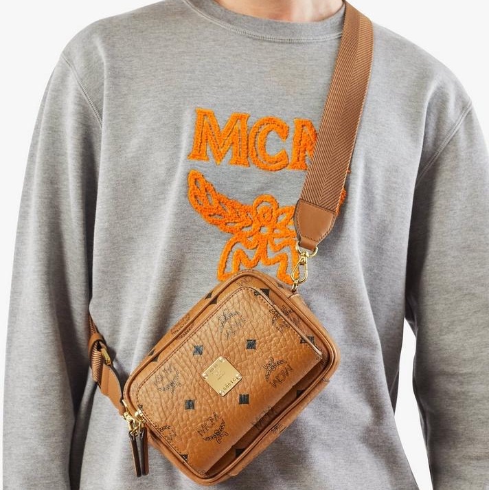MCM 女士 KLASSIK 小號徽標斜挎包均碼碼12.5 x 17 x 5 CM-5