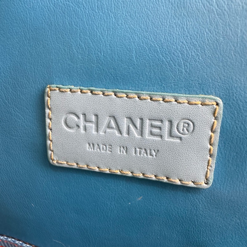 Chanel Sportline撞色雙肩包 vintage 二手 後背包 手提-19