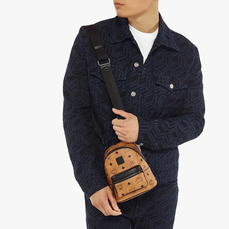 MCM 男女同款 Stark Visetos 斜挎包均碼碼16 X 8.5 X 19.5 CM-5