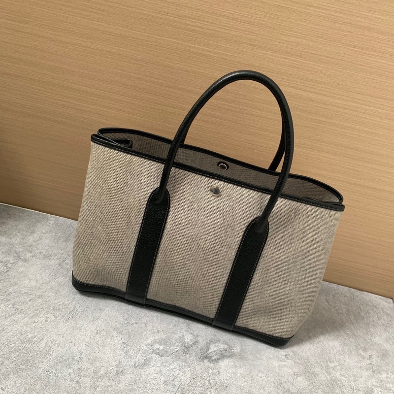 Hermès黑白花園包36-0