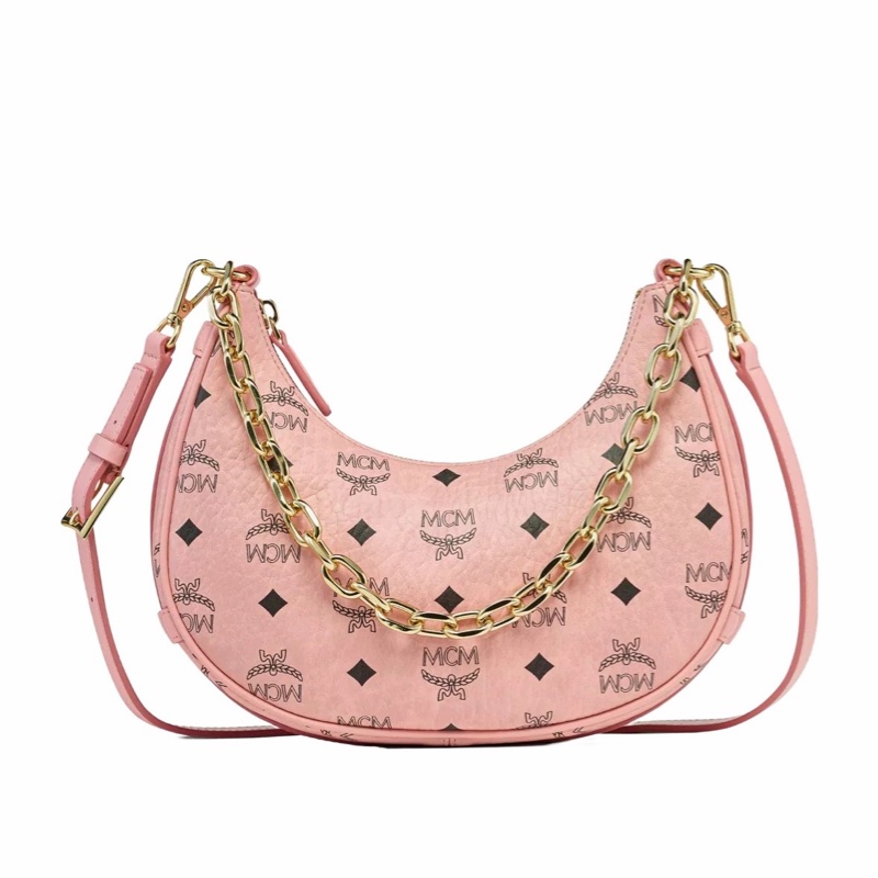 MCM 女士 Aren Crescent 小號流浪漢單肩包均碼碼25cm*7cm*15cm-0