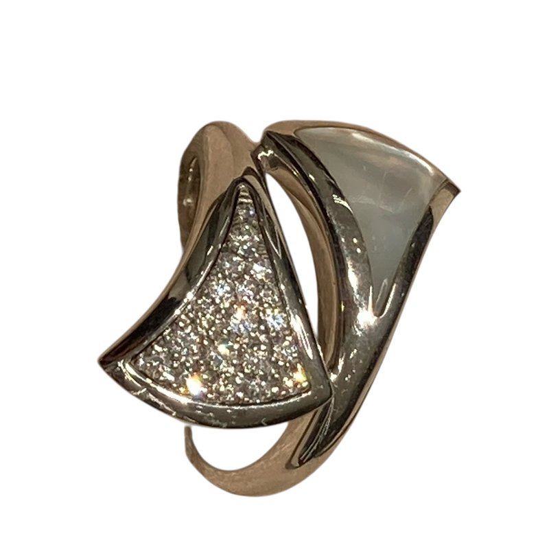 BVLGARI 寶格麗 DIVA'S DREAM RING 尺寸#50 戒指 18K金 白金-0